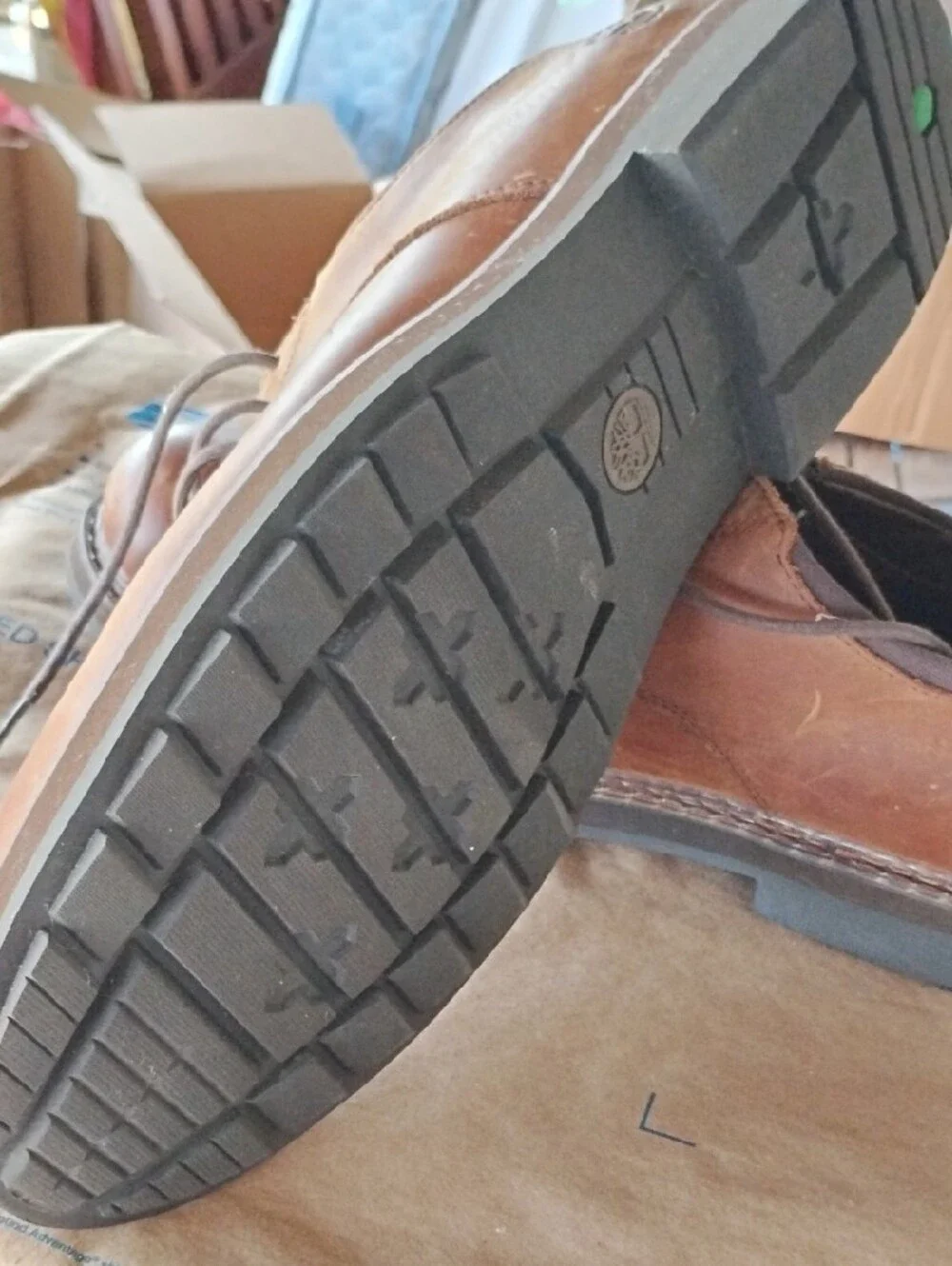 Timberland Brown Leather Derby Lace-Up Shoes